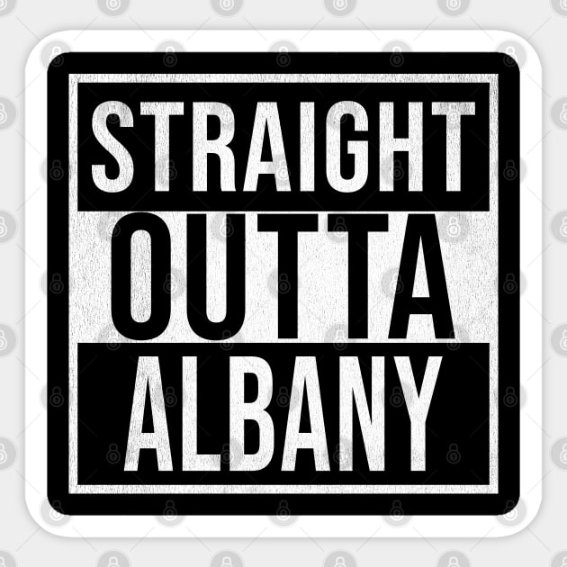 Straight Outta Albany - Gift for Australian From Albany in Western Australia Australia Sticker by Country Flags